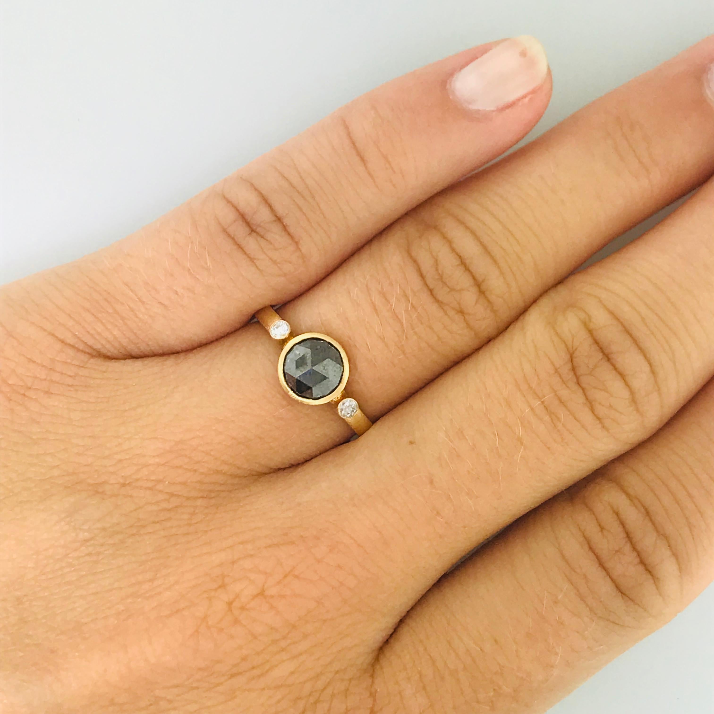 custom black diamond engagement rings