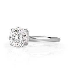 1 Carat Round Brilliant Diamond Ring Brilliant White 14K Gold Elegant Sparkle