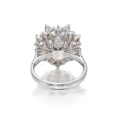 1 Carat Cushion Brilliant Statement Fancy light blue Royal Radiance Diamond Ring