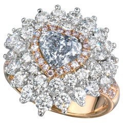 1 Carat Round Brilliant Statement Fancy Yellow 14K White Gold