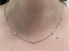 1 Carat Round Cut Natural Diamond By The Yard Halskette.