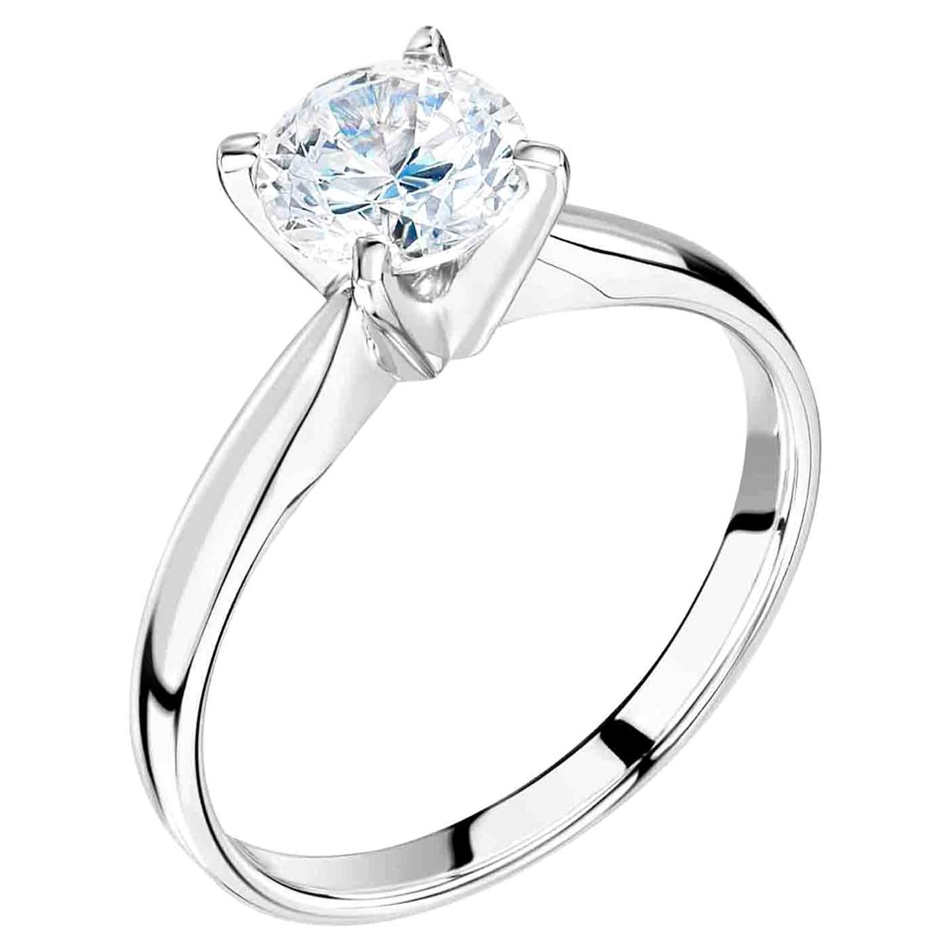 1 Carat, Round Cut 'Wedfit' Diamond Wedding Ring and Engagement Ring Combination For Sale