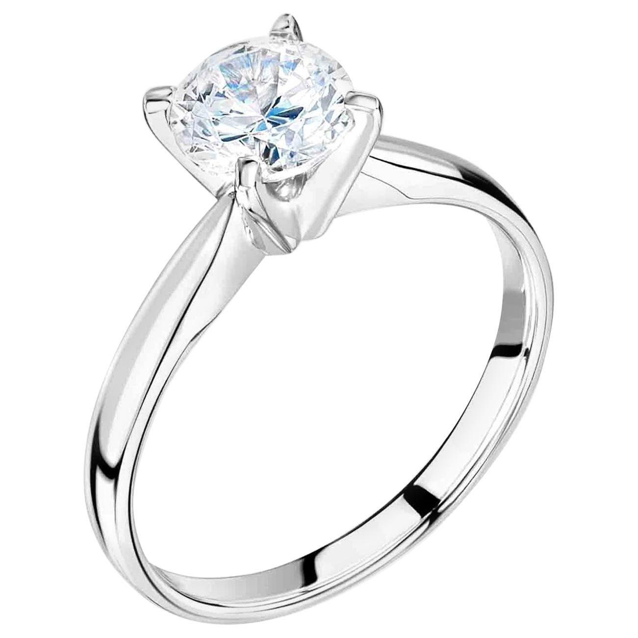 1 Carat, Round Cut 'Wedfit' Diamond Wedding Ring and Engagement Ring Combination For Sale