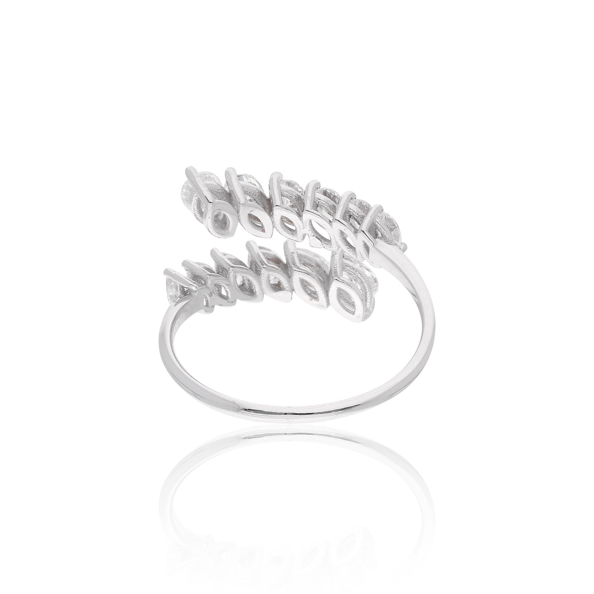 Cast from 18-karat gold, these exquisite ring is handset with 1.07 carats of sparkling diamonds.

The ring is a size 7 US and may be resized to larger or smaller upon request. FOLLOW SPECTRUM JEWELS storefront to view the latest collection &