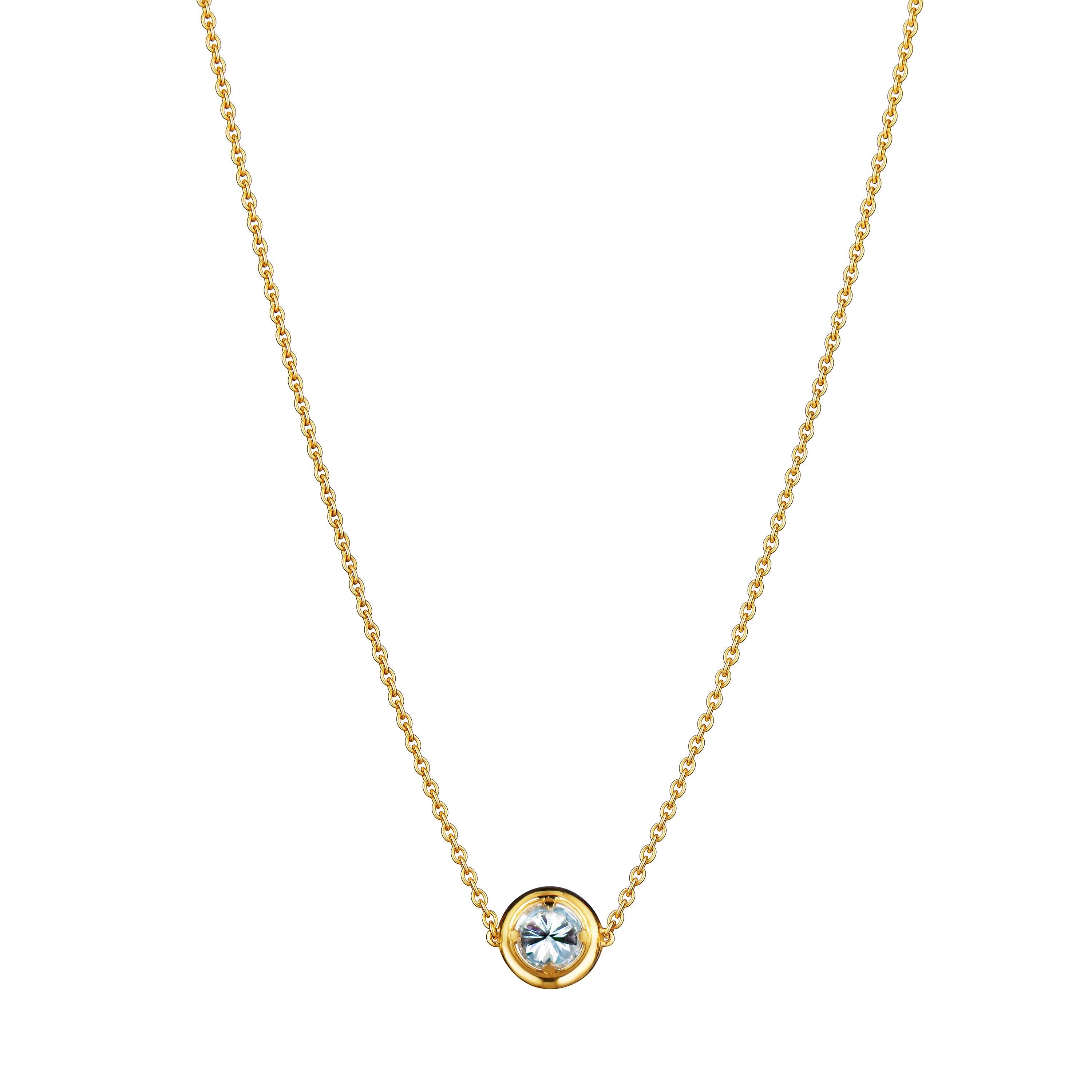 The No.1 Solitaire Pendant is designed to maximise the brilliance and luminosity of the diamond. 

Our distinctive halo is carefully engineered to elevate the diamond, emphasising its size while strengthening and protecting the stone’s integrity.