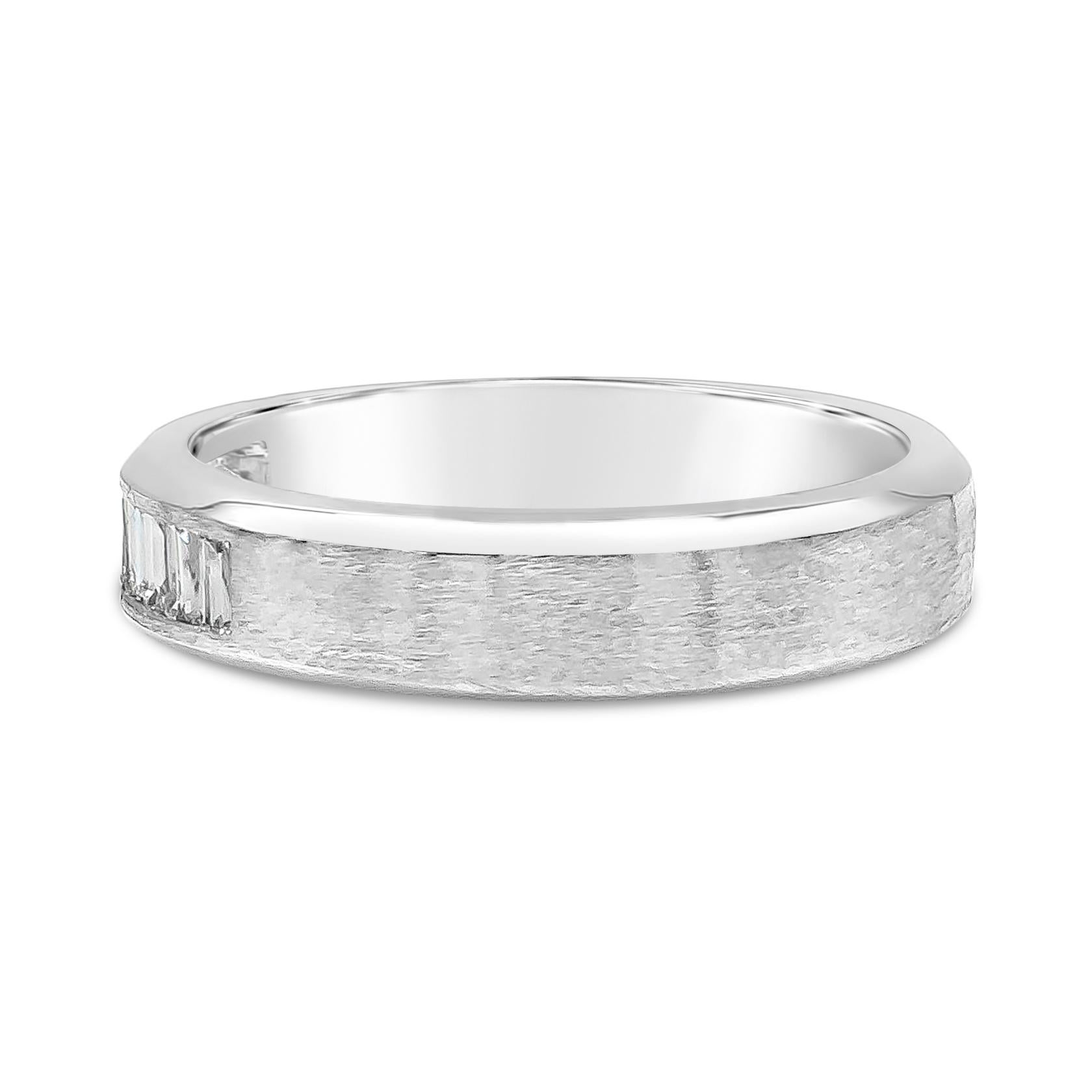 thick wedding band with diamonds