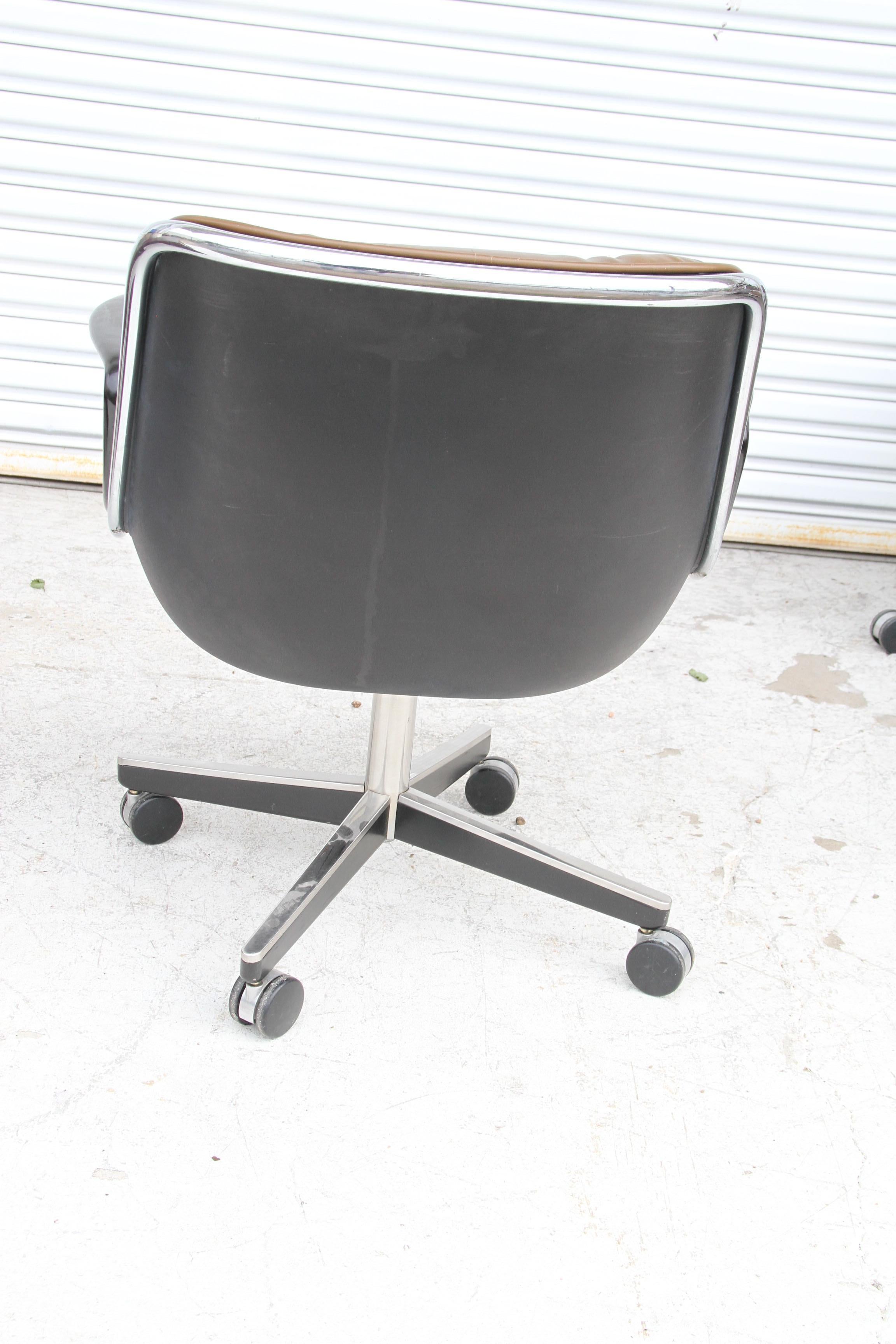 20th Century 1 Charles Pollock for Knoll Executive Chairs (4 Available)