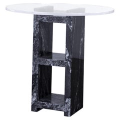 1 Cinder Block End Table, Black
