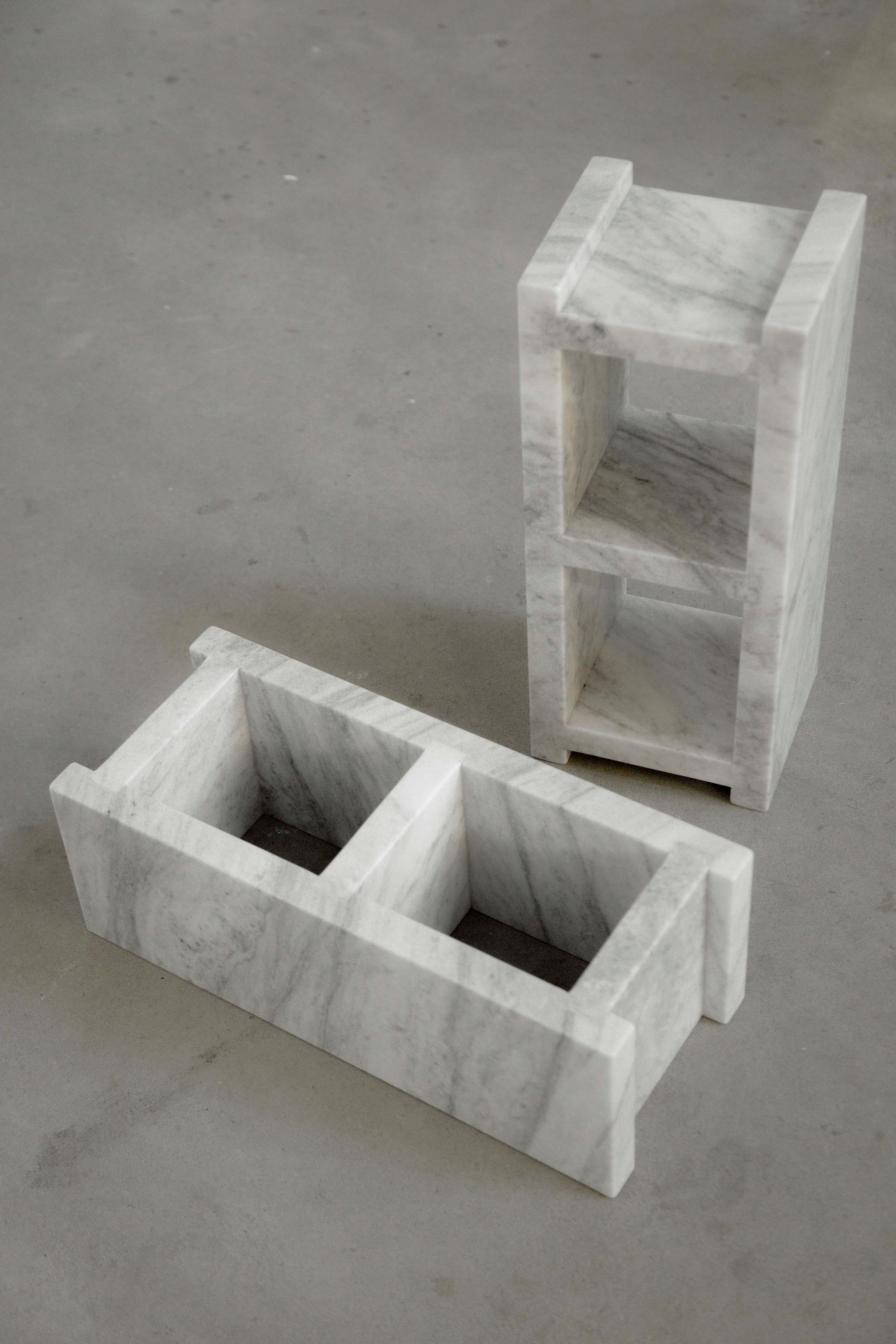 Américain Table d'extrémité 1 bloc de cidre, blanc en vente