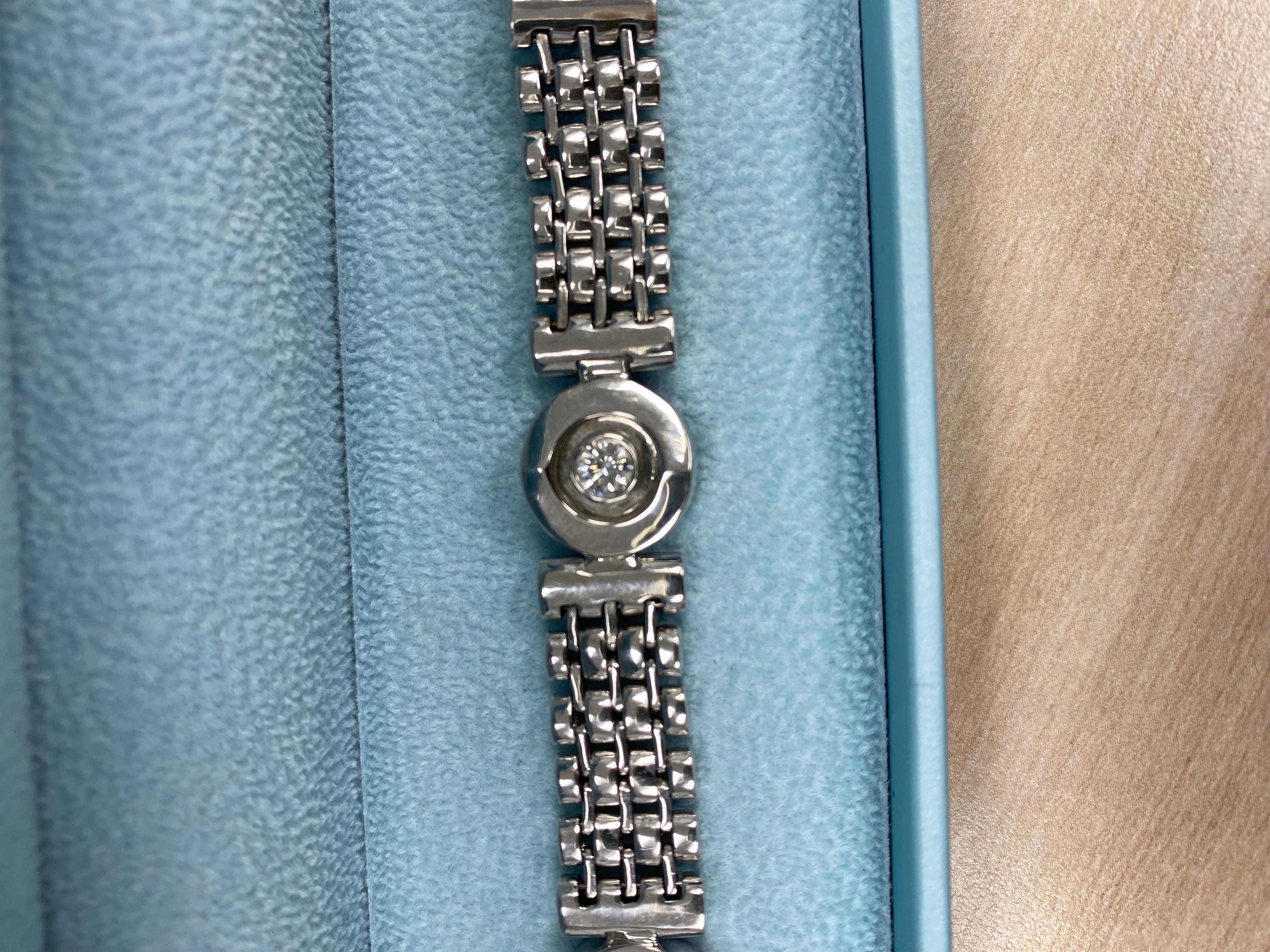 1 ct bisel de diamantes pulsera para hombre estilo Rolex Link 14k oro blanco macizo 45,6g Corte redondo en venta