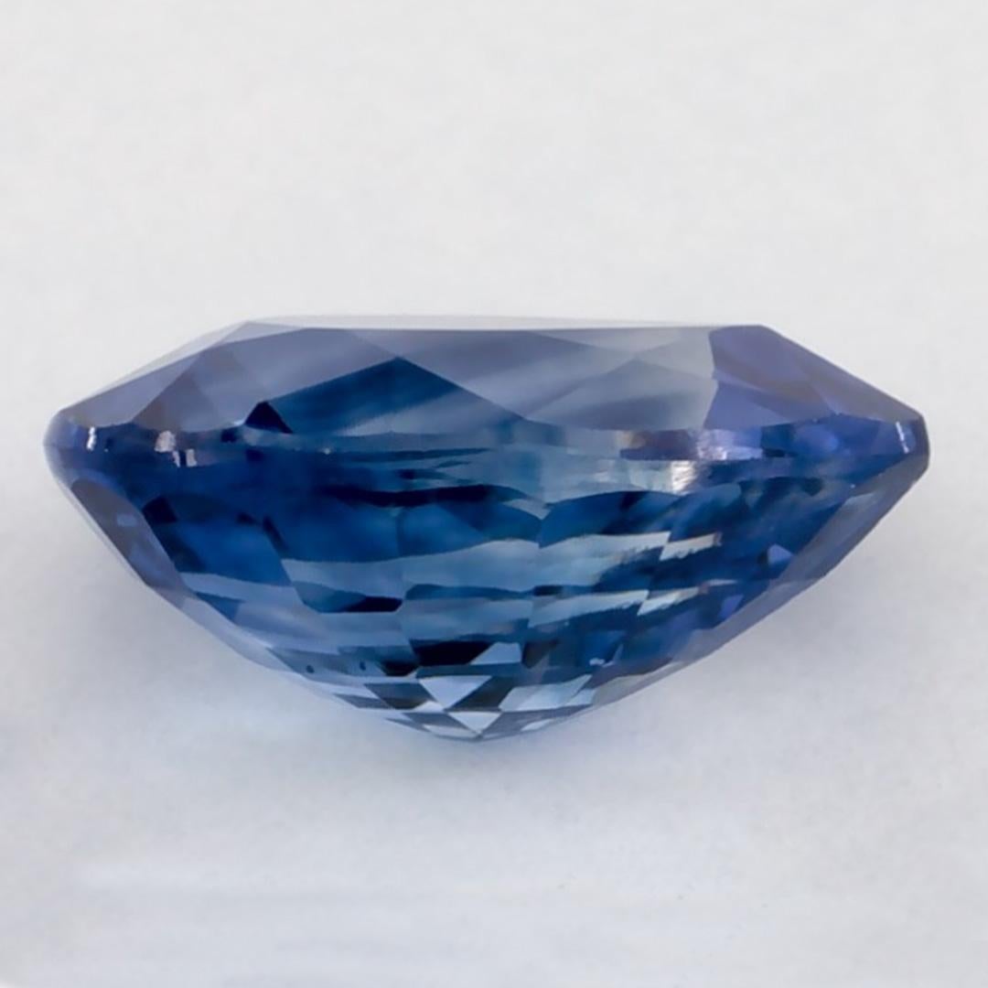1 Carat Blue Sapphire Pear Loose Gemstone In New Condition In Fort Lee, NJ