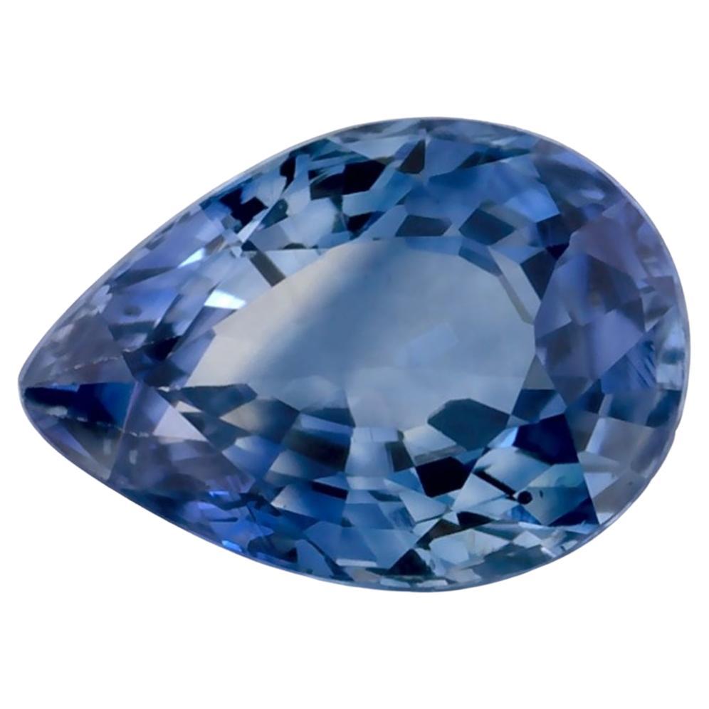 1 Carat Blue Sapphire Pear Loose Gemstone