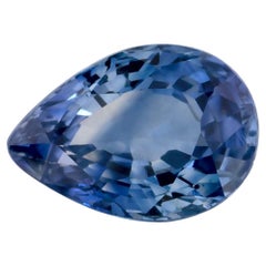 1 Carat Blue Sapphire Pear Loose Gemstone