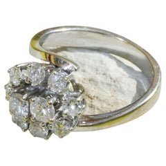1ct Brilliant Ring Diamonds what a charming Style 10 Full-Cut Diamonds W / SI 