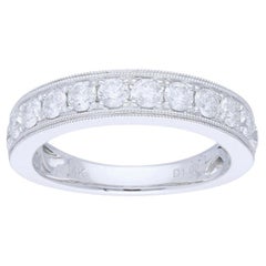 1 Ct Diamonds in 14K White Gold 1981 Classic collection Wedding Band Ring