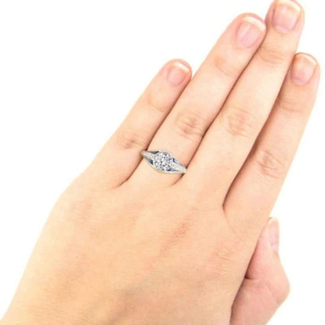 bezel sapphire engagement ring