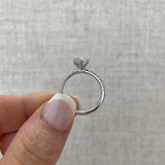 1 CT Heart Cut Moissanite Engagement Ring For Women 925 Sterling Silver Ring.