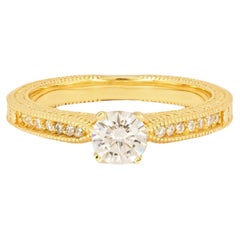 1 Karat Moisanit 14k Gold Verlobungsring