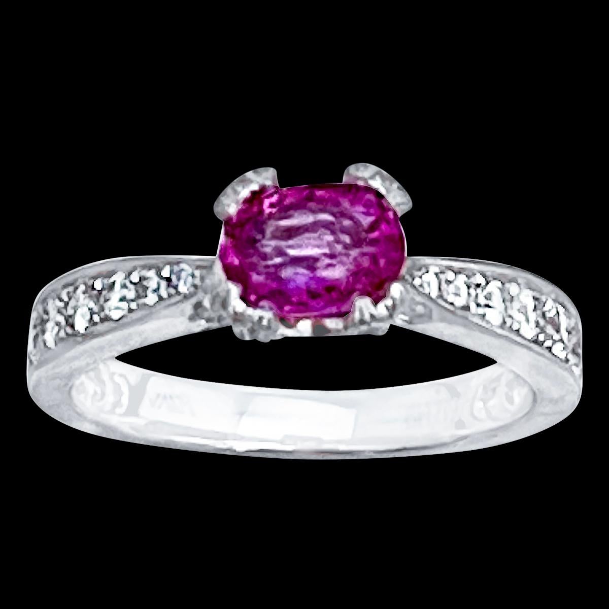 natural 1 ct pink sapphire...