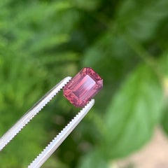 1 carato, spinello naturale taglio smeraldo rosa, proveniente dall'Africa, 6 mm, per gioielli