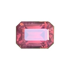 1 Ct Rosy Pink Emerald Cut Natural Spinel Gemstone for Jewellery from Africa 6mm