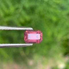 1 carato, spinello naturale taglio smeraldo rosa, proveniente dall'Africa, 6 mm, per gioielli