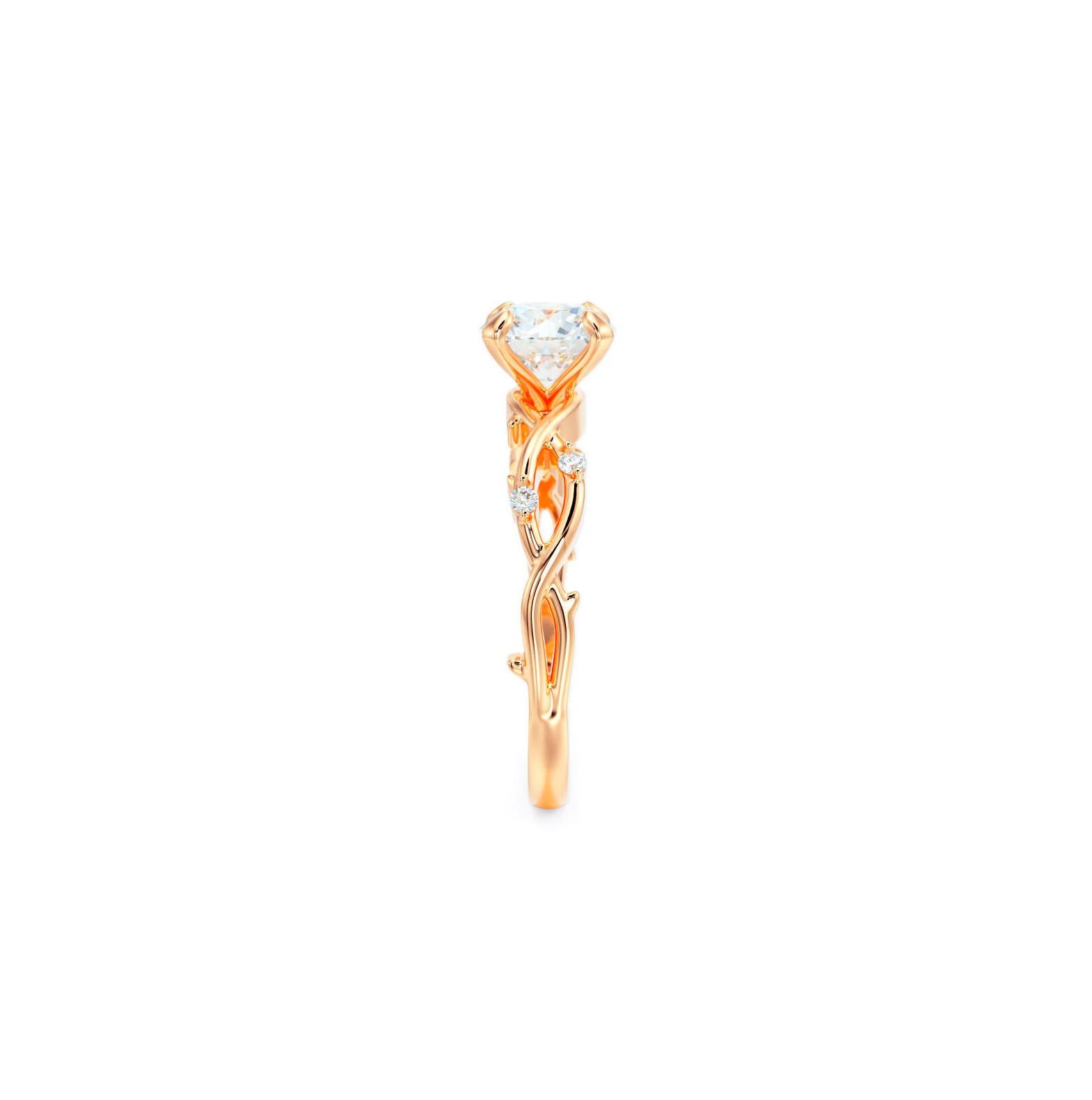 in vendita:  Anello di fidanzamento in oro 14k con moissanite rotonda da 1 carato 4