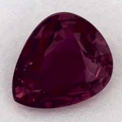 1 Ct Ruby Pear Loose Gemstone
