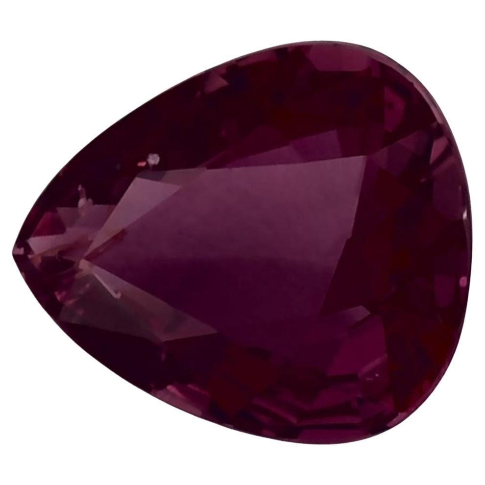 1 Ct Ruby Pear Loose Gemstone