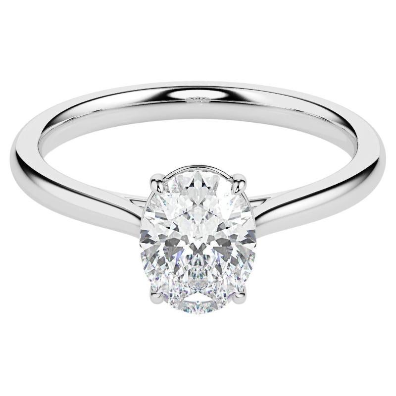 1 cts Moissanite Wedding Ring Engagement 925 sterling Silver  White gold plated