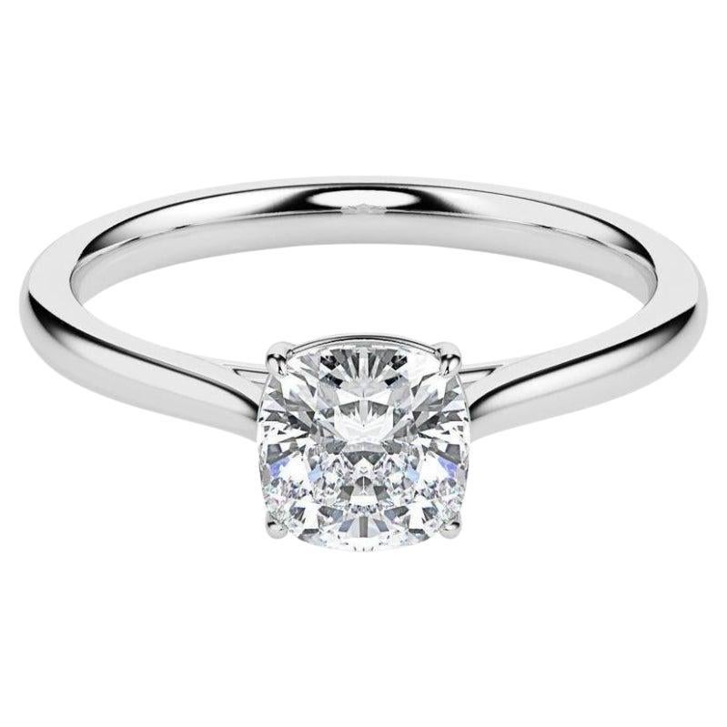 1 cts Moissanite Wedding Ring Engagement 925 sterling Silver White gold plated