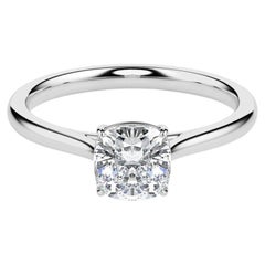 1 cts Moissanite Wedding Ring Engagement 925 sterling Silver White gold plated