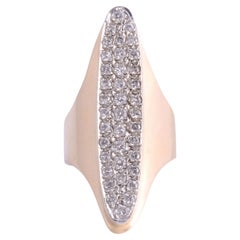 1 CTW Diamond Elongated Ring