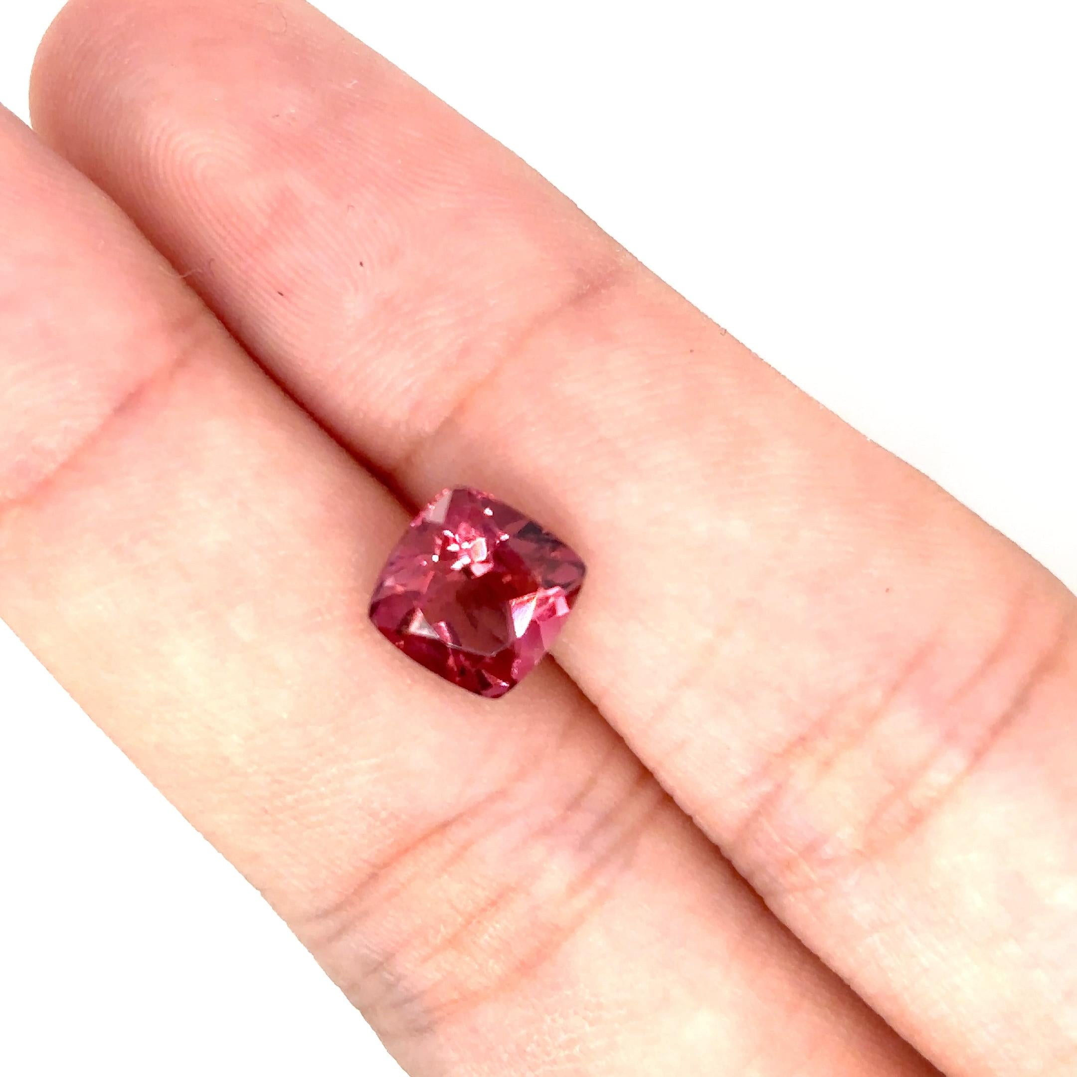 1 Cushion-Cut Tourmaline Cts 2.27 For Sale 4