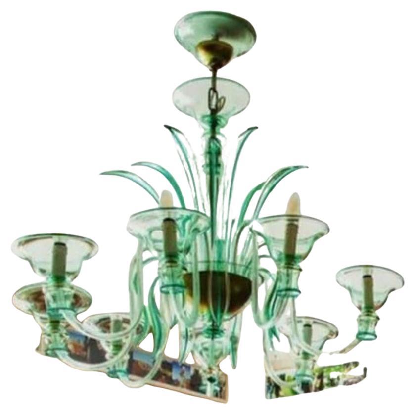 1 custom chandelier - 10 lights + 3 levels tronchi ceiling lamp For Sale