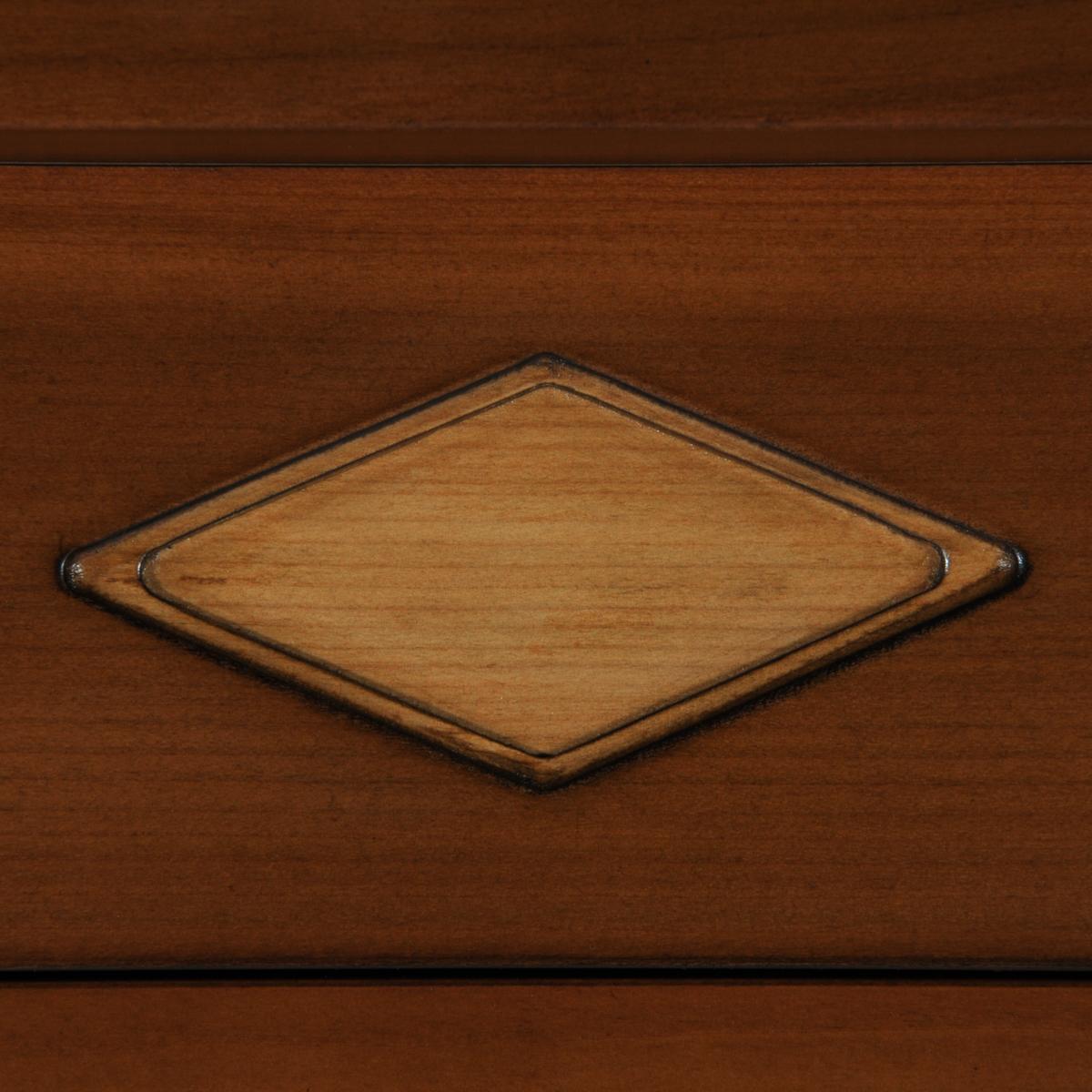 Wood 1-door Directoire style cupboard in solid wood For Sale