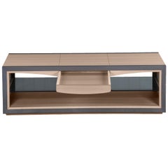 Französischer Couchtisch mit 1 Schublade aus Eiche, Design von Christophe Lecomte