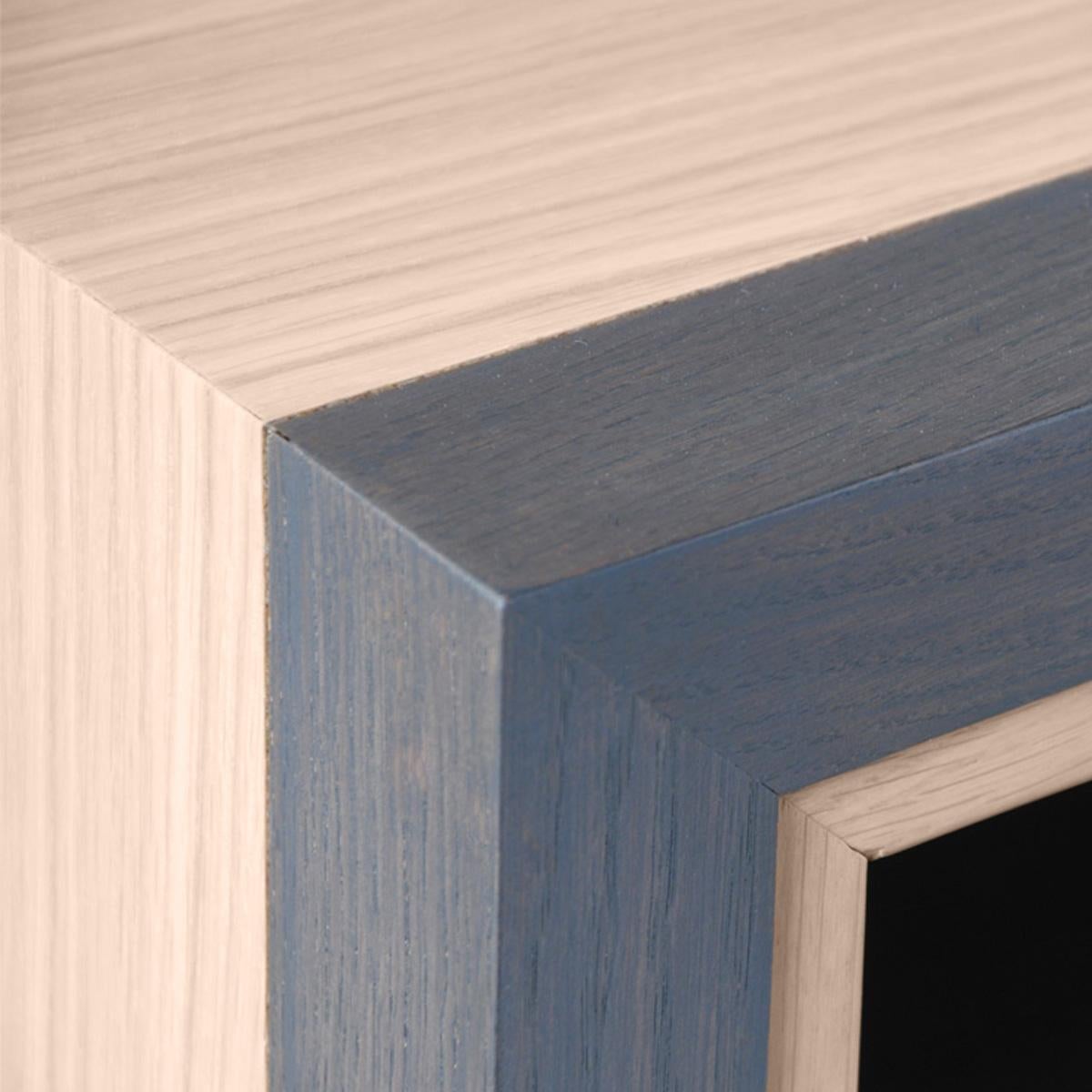 Tavolino da caffè francese a 1 cassetto in oak, design di Christophe Lecomte in vendita 1
