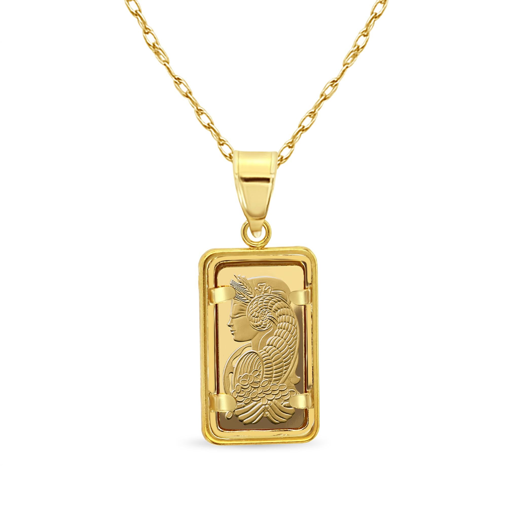 **MADE TO ORDER**

♥ Coin Information ♥
Country: Switzerland
Details: 1 Gram Credit Suisse Gold Bar
Purity: .999
Metal Weight: .03215 Troy Ounce
Obverse & Reverse: Varies based on availability
Design: PAMP Suisse or Similar gold bar

♥ Bezel
