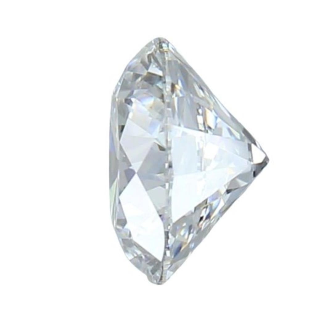 1 diamant naturel taille idéale avec cœurs et flèches de 0,56 carat certifié IGI Pour femmes en vente