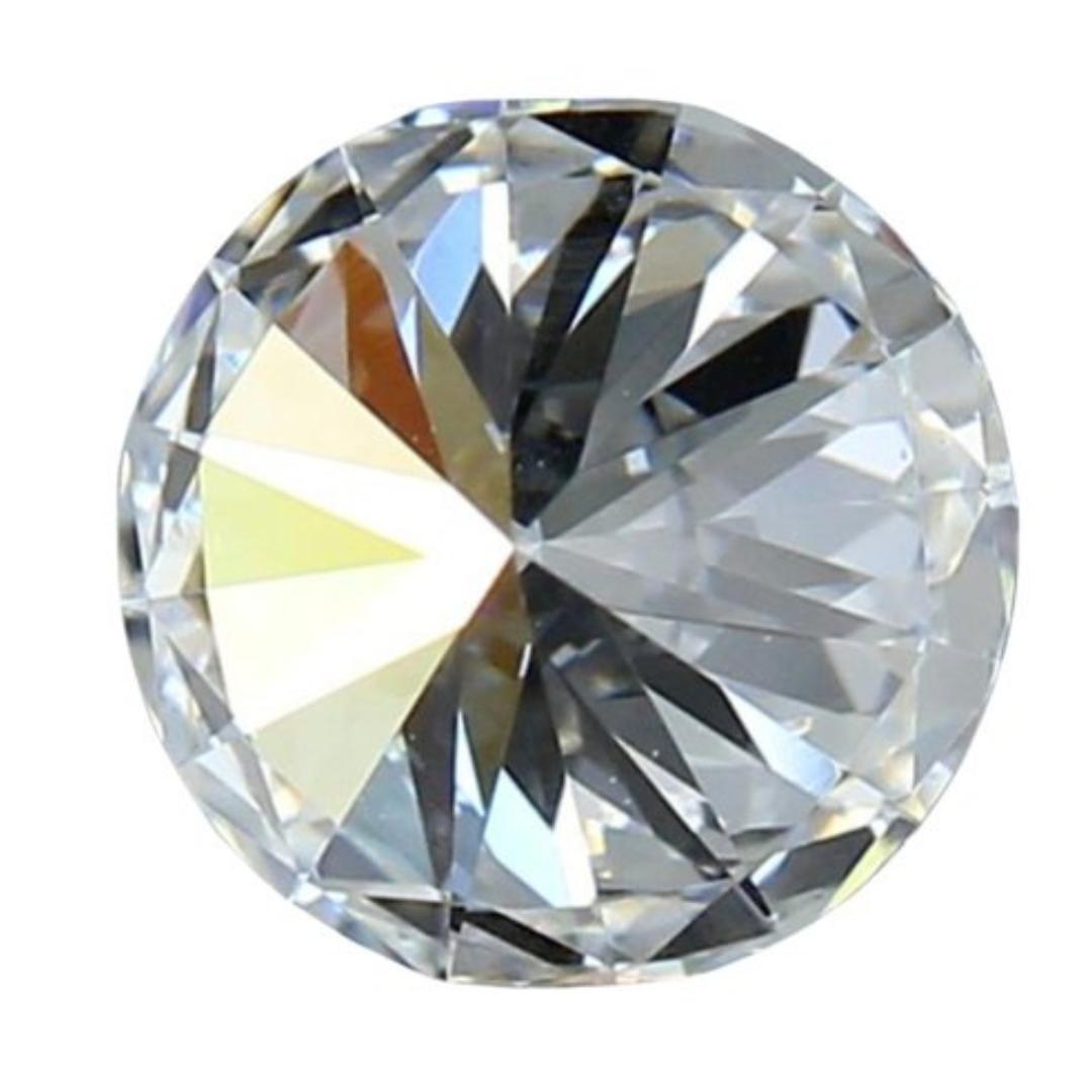 1 diamant naturel taille idéale avec cœurs et flèches de 0,56 carat certifié IGI en vente 1