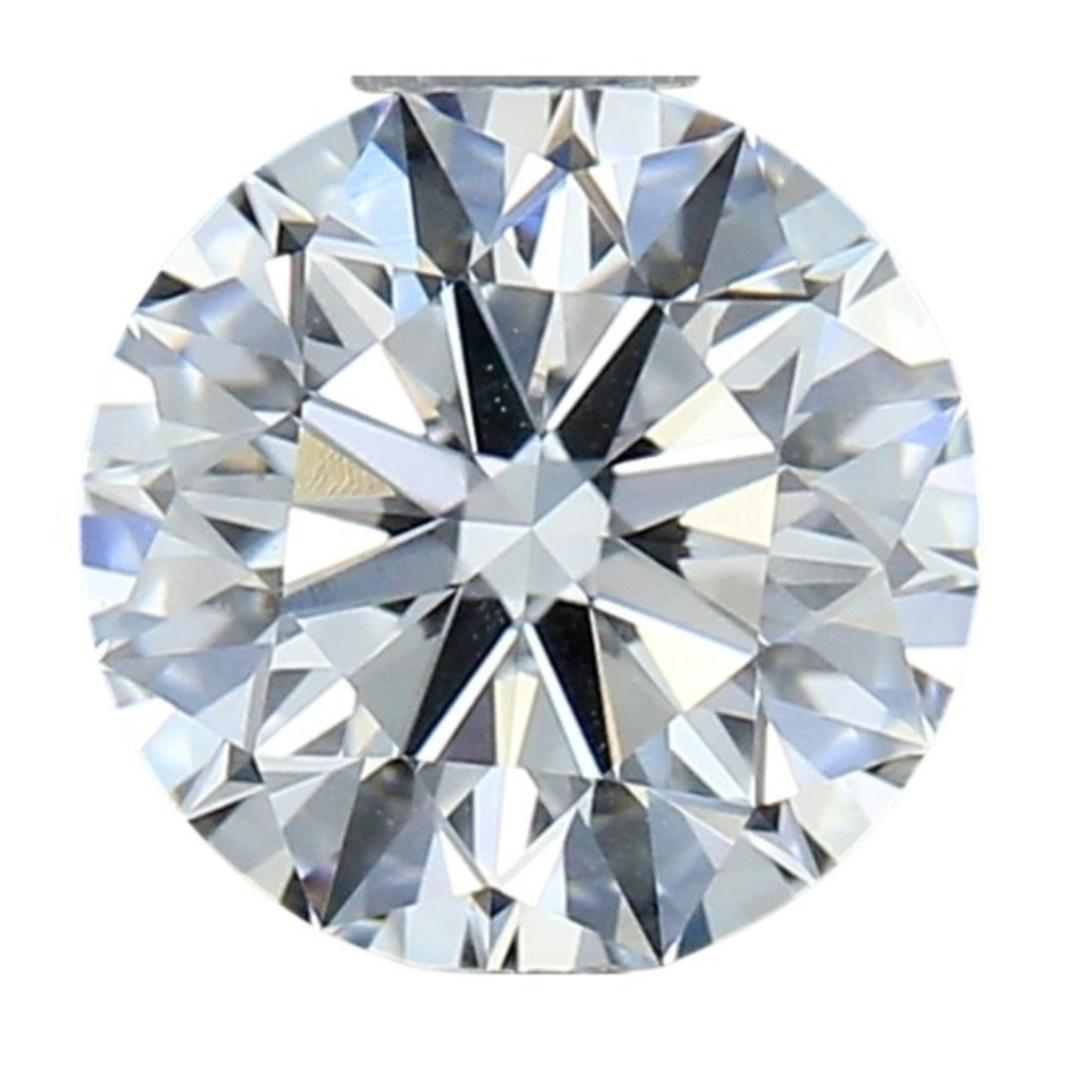 1 diamant naturel taille idéale avec cœurs et flèches de 0,56 carat certifié IGI en vente 4