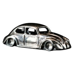 1 inch Handmade Silver VW Beetle Charm