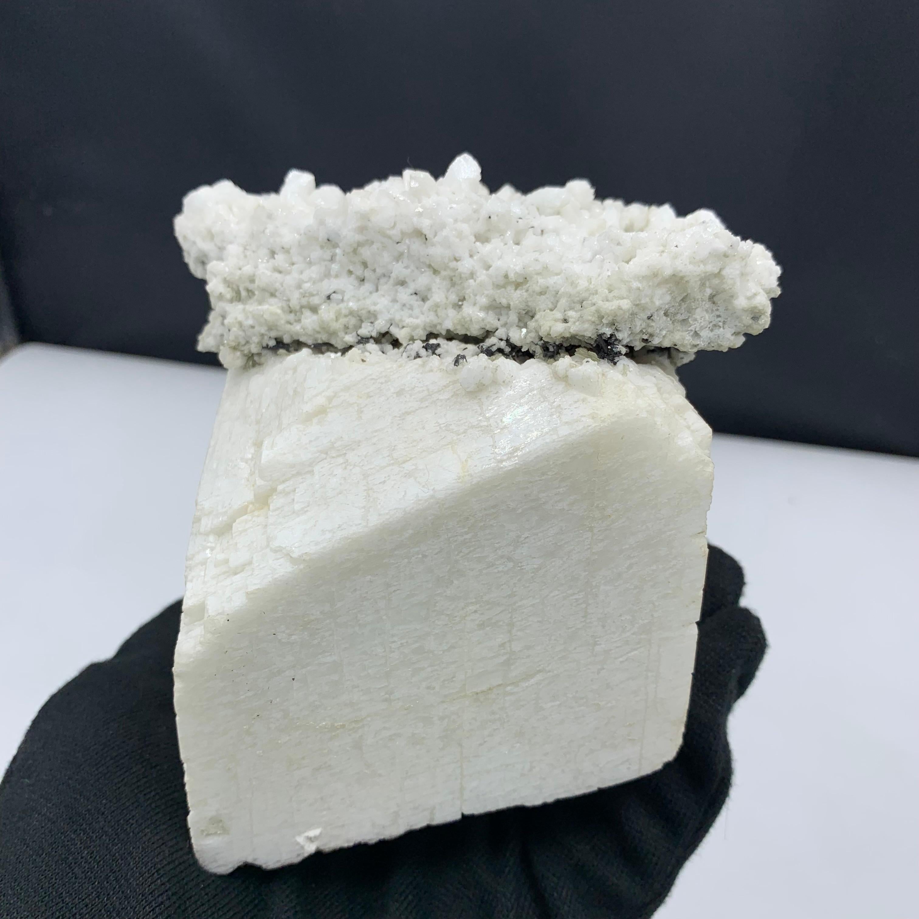 1 kg plus feldspar Specimen From Skardu Valley, Pakistan 

Weight: 1 kg plus 
Dimension: 12.2 x 10.8 x 7.7 Cm
Origin : Skardu, Gilgit Baltistan, Pakistan

Feldspar is the name given to a group of minerals distinguished by the presence of alumina and