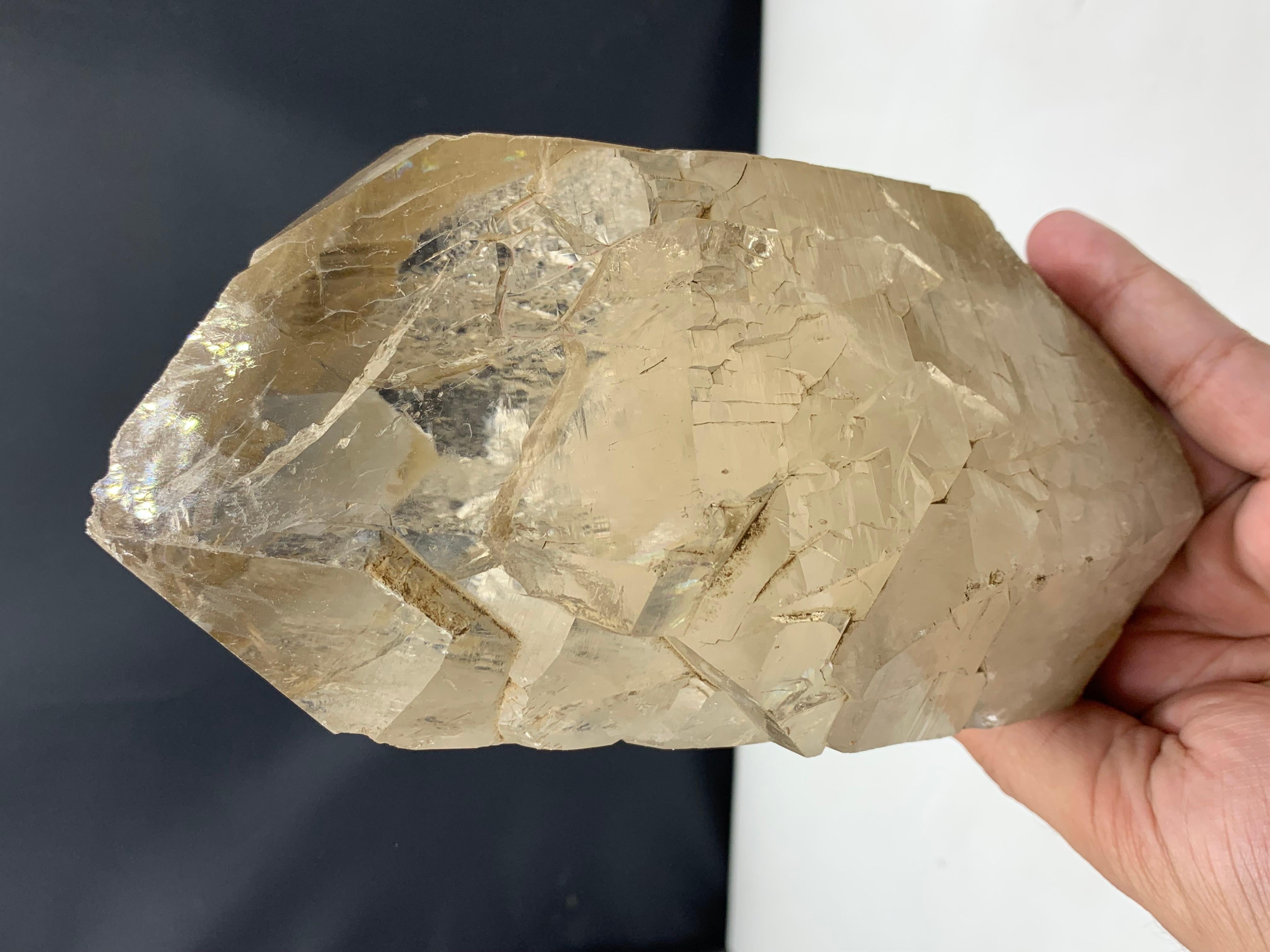 Rock Crystal 1 Kg plus Gigantic Smoky Quartz From Kunar, Afghanistan  For Sale