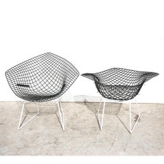 1 Knoll Bertoia Early Version Diamond Lounge Chair