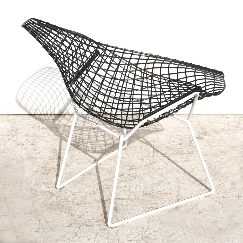 Mid-Century Modern 1 Knoll Bertoia Early Version Diamond Lounge Chair For Sale