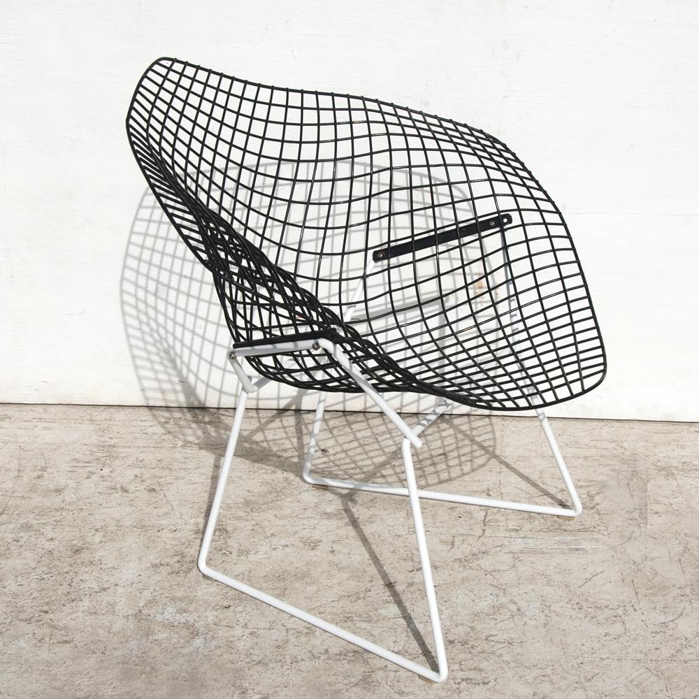 North American 1 Knoll Bertoia Early Version Diamond Lounge Chair For Sale