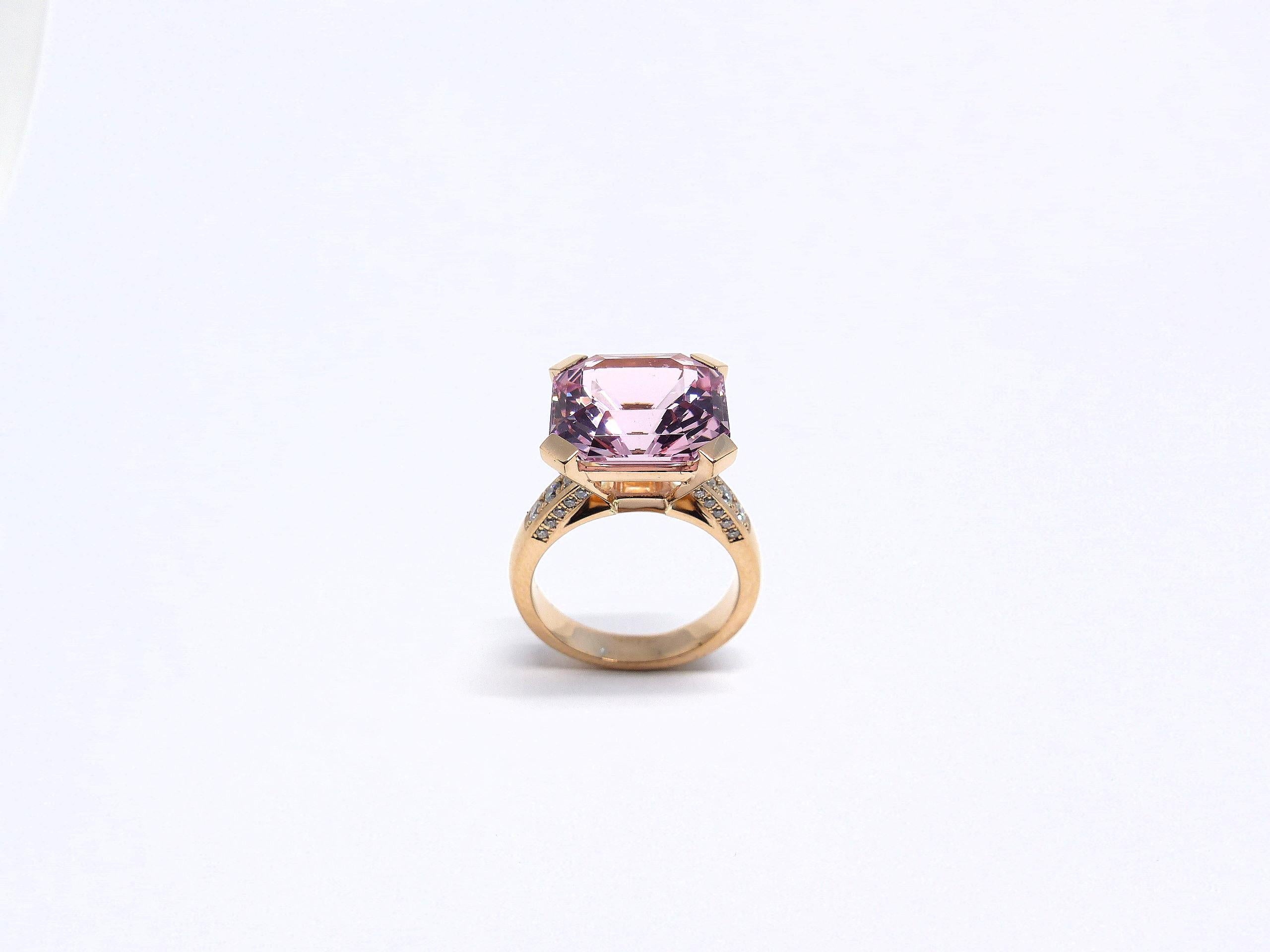 asscher cut morganite