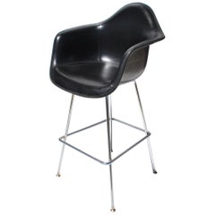 Used 1 Midcentury H Miller Eames Fiberglass Stool with H-Base